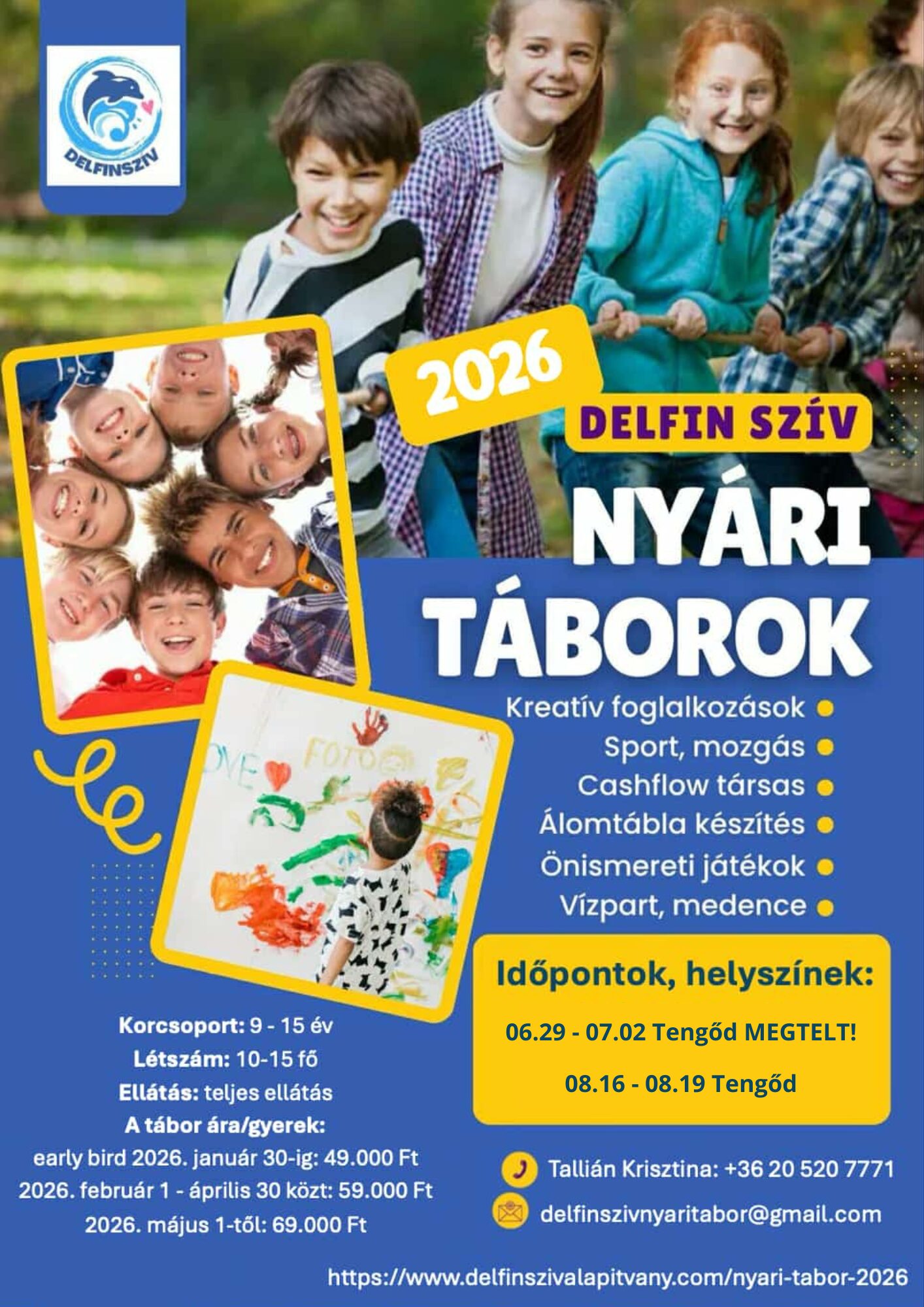 delfin szív alapítvány nyár 2026